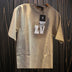 louis vuitton embroidered logo beige t-shirt