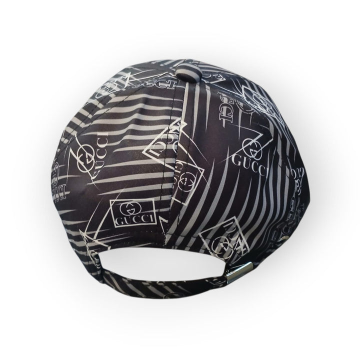 Gucci inspired monogram print Baseball cap- Black& white street Style