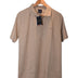 Tommy hilfiger Mens Beige  Textured Cotton Polo shirt
