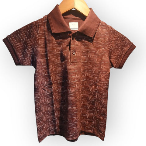 BOYS  POLO PRINT KIDS T_Shirt