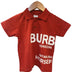 BoyS Red graphic pOlo T-shirt-BurB London print