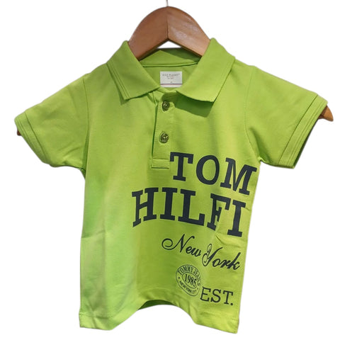 Boys Neon Tom Hilfi Graphic polo t-shirt