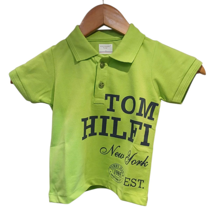 Boys Neon Tom Hilfi Graphic polo t-shirt