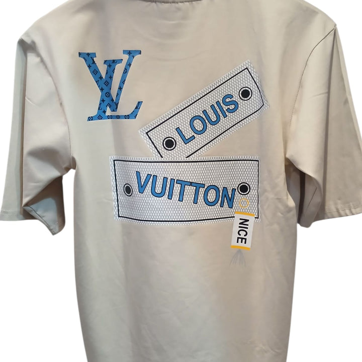 Louis Vuitton White Cotton T-shirt with MonoGram Pocket