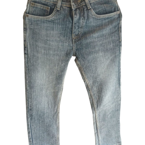Boys Mid Wash Distressed Denim Jeans