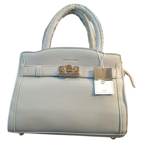 Elegant Faux Leather HandBag Sequence With floral Charm