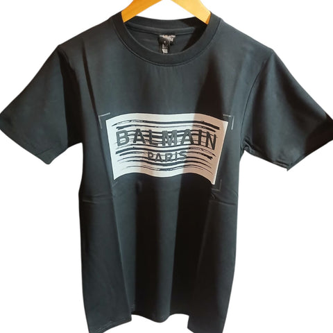 Balmain Paris Graphic print Black T-shirt