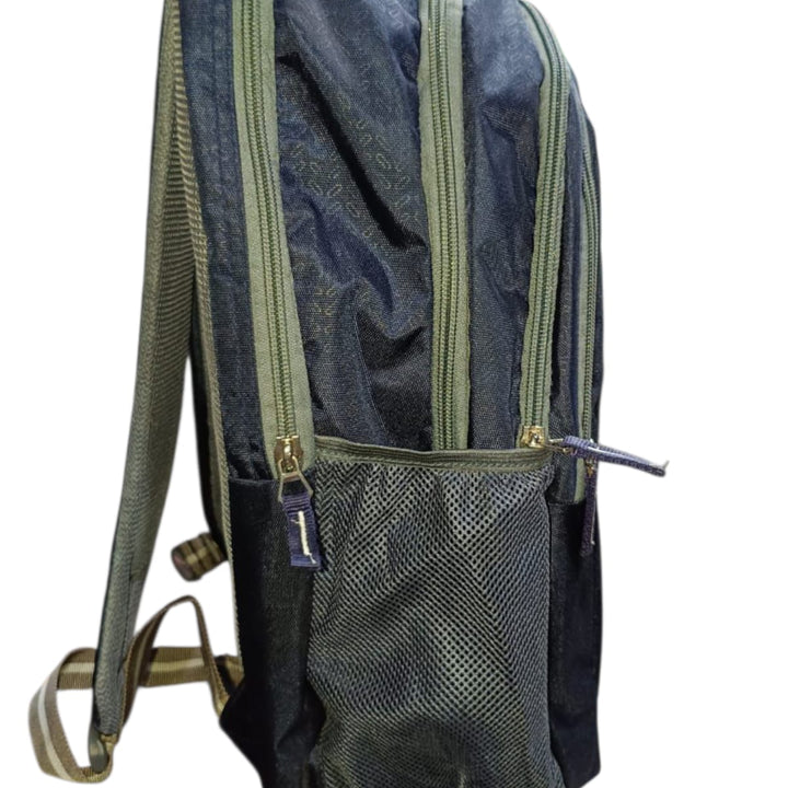 Addee Navy Blue & Olive Multi Compartment Back-Pack