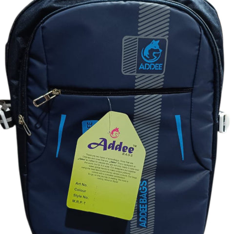 Addee black & Blue Stylish School /College BackPack