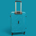 Alfa By Vip Polycarbonate Hard Shell Trolley Luggage4 Wheel Spinner Suitcase Blue