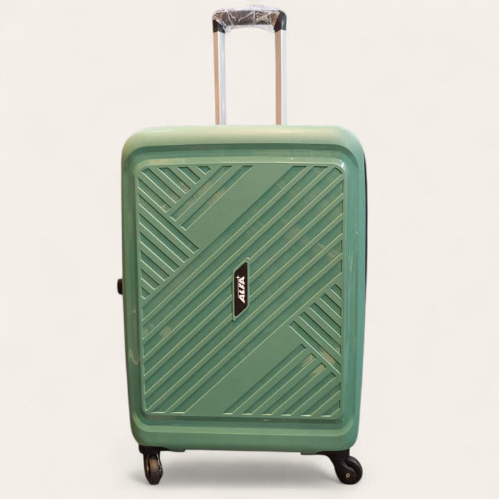 Alfa By VIP Polycarbonate Hard Shell Trolley Luggage-4SWheel Spinner Suitcase Green