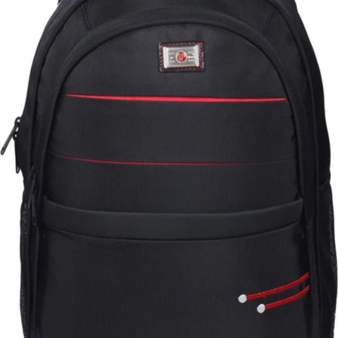 Stylish Black Laptop  Backpack With Red Detaling-Multi Utility School College & Office Bag