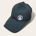 MENS CLASSIC BLACK BLACK POLO- INSPIRED BASEBALL CAP-EMBROIDERED RIDER LOGO