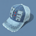 vintage denim baseball cap-nyc embroidered streetwear hat