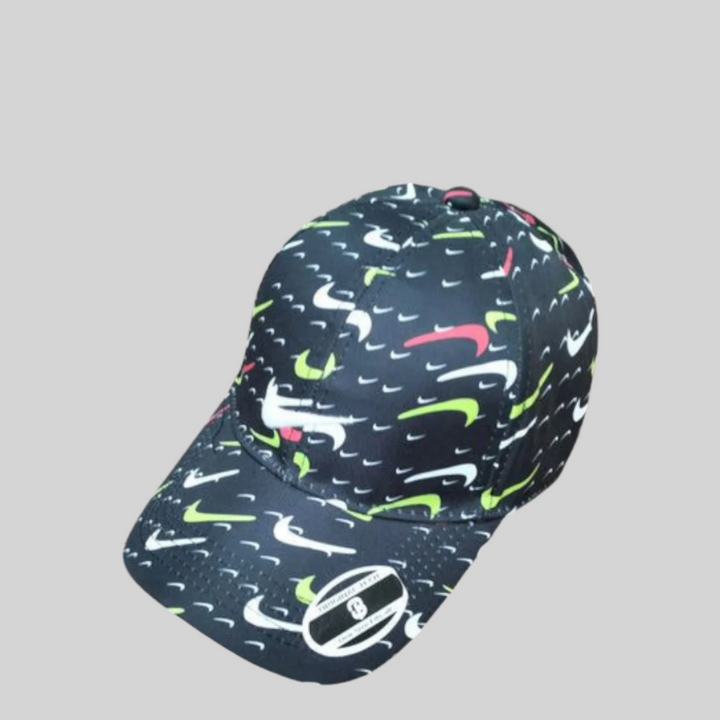 multicolour nike swoosh pattern baseball cap-adjustable fit