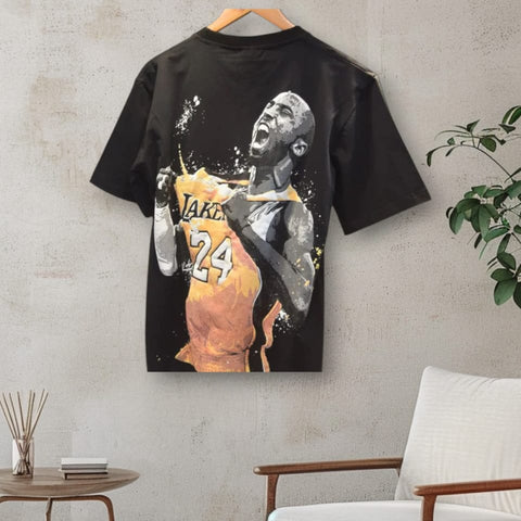 Mens black LA Lakers Logo t-shirt