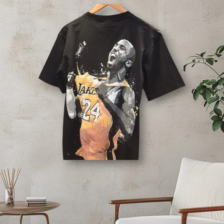 Mens black LA Lakers Logo t-shirt