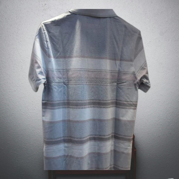 Mens classic striped polo-t-shirt-guttermannurban basic collection