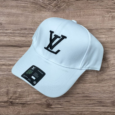 Luxury LV Monogram WHite BaseBall Cap-unisex Adjustable fit