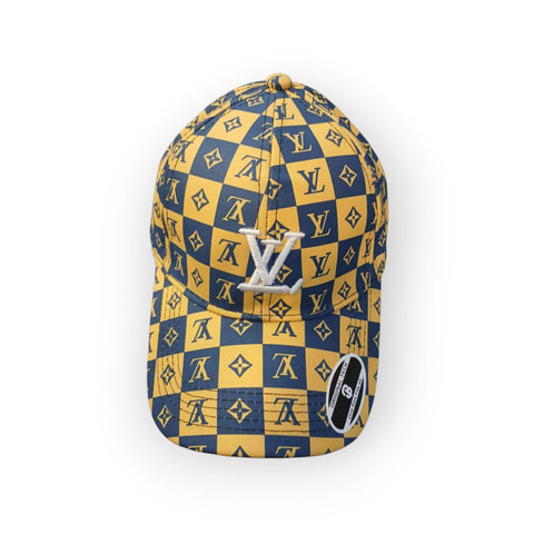 Luxury LV-inspired checkerboard Monogram baseball- Cap
