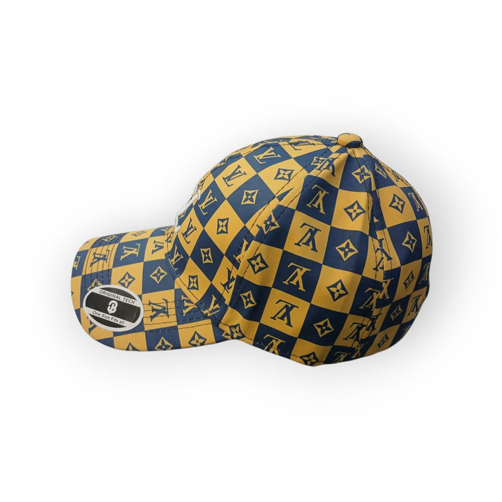Luxury LV-inspired checkerboard Monogram baseball- Cap
