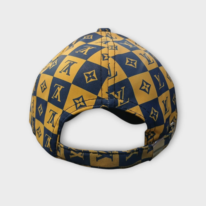 Luxury LV-inspired checkerboard Monogram baseball- Cap
