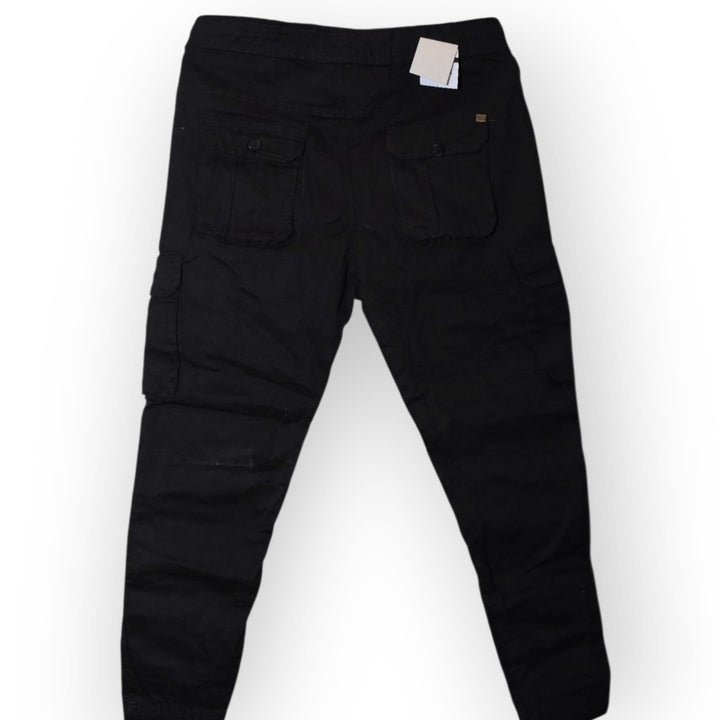 Mens Black Cargo jogger pants- Stylish urban Street wear
