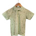 Boys light Green Geometric Print polo t-shirt