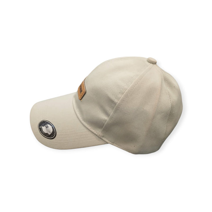 Beige Newyork Embroidered BaseBall Cap