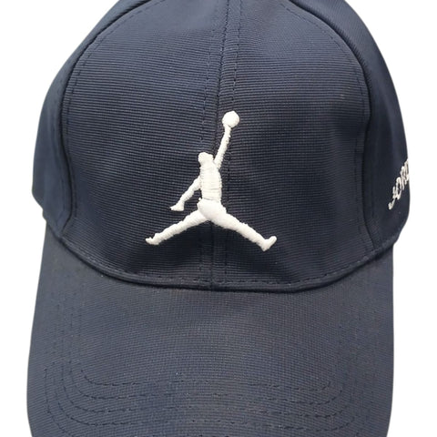 Mens Navy Blue Jump Man Embroidered BaseBall Cap