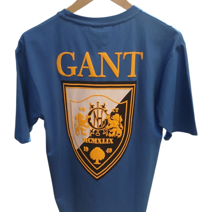 Gant Mens Classic Logo Cotton t-shirt-Blue