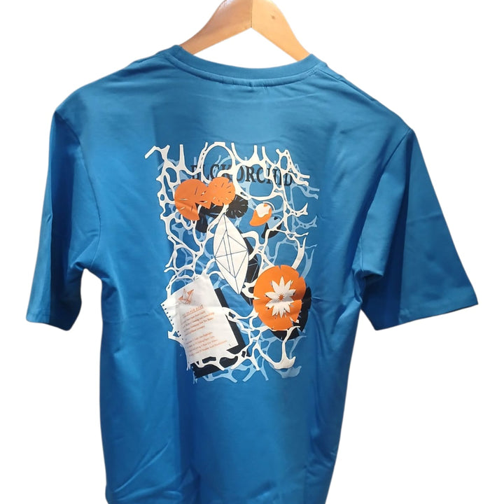 Zara Boys Graphic Print t-shirt blue Black Orchid -Design