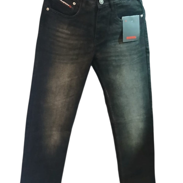 Diesel Boys Black washed Slim Fit Denim Jeans