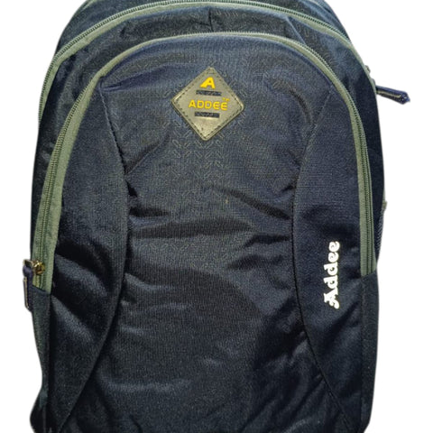 Addee Navy Blue & Olive Multi Compartment Back-Pack