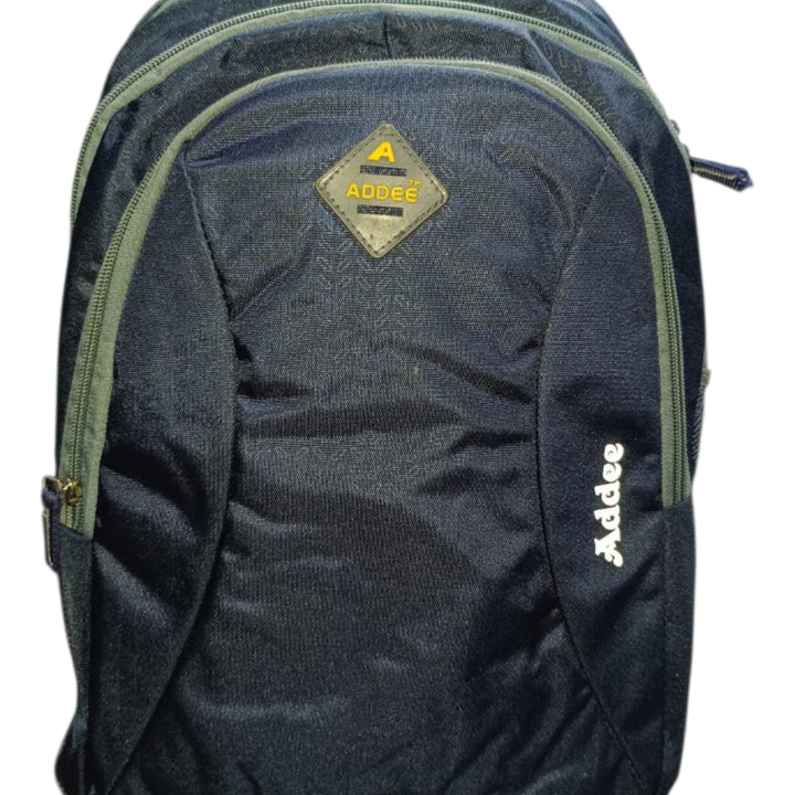 Addee Navy Blue & Olive Multi Compartment Back-Pack