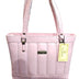 La Grace Elegant Blush Pink Faux Lesather Shoulder Tote Bag