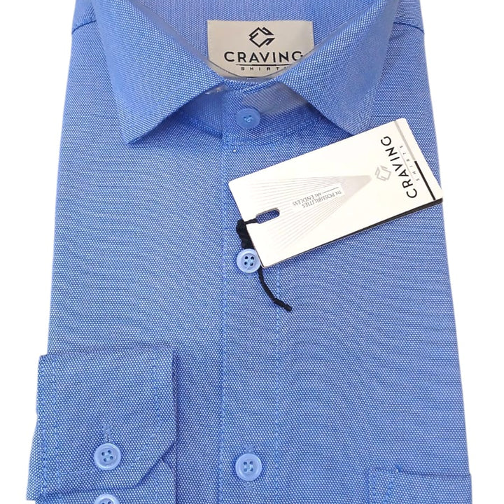 Craving Mens Classic light blue Formal Shirt