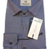 Craving Mens Formal Navy Blue Textured Shirt
