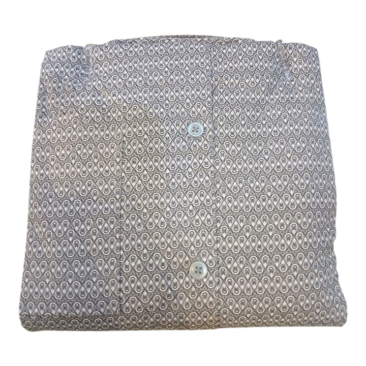 Craving Mens Geometric Print Slim Fit Shirt