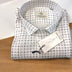 Mens Blue &White Checkered Formal Shirt -Craving Shirt Xl