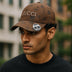 Brown Designer-Inspired Gucci Printed Baseball Cap-Onesize