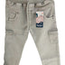 Swini Kids Stretchable Cargo Jogger Pants -Light Grey