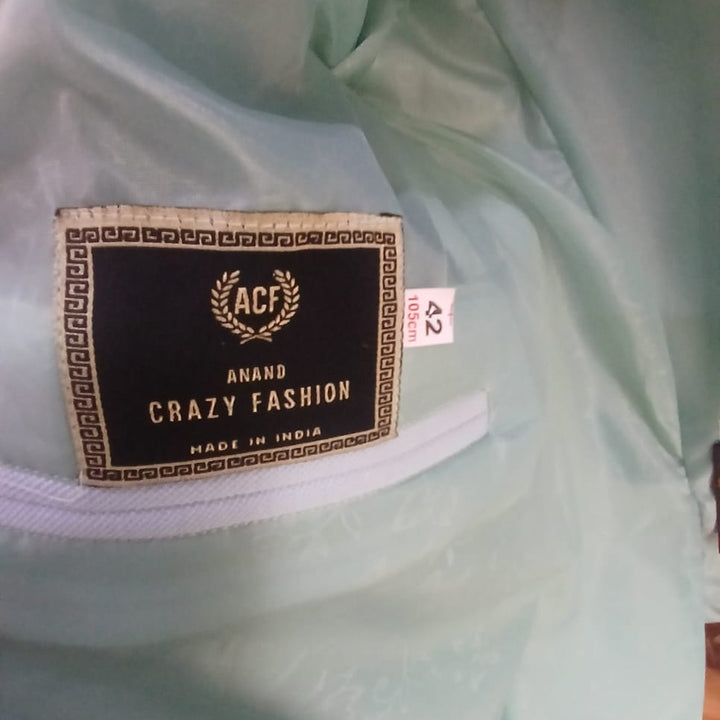 Mens Light Grey Single -Breasted Formal Blazzer