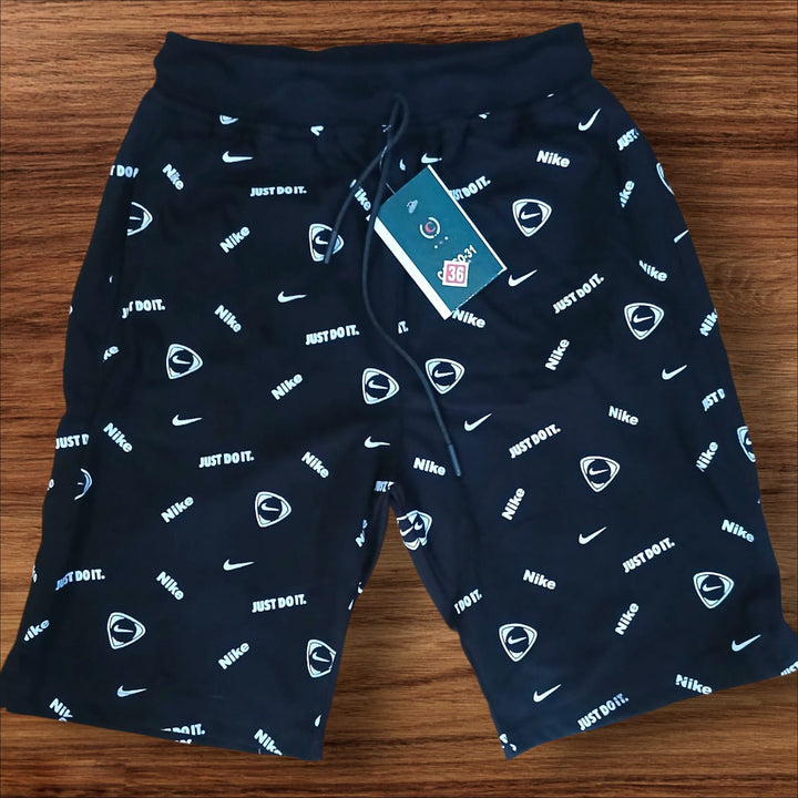 Kids Black Nike Printed Shorts Just Do It Graphic Lounge