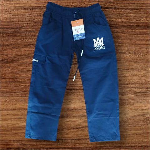 Kids Amiri Navy Blue  Cargo Jogger Pants