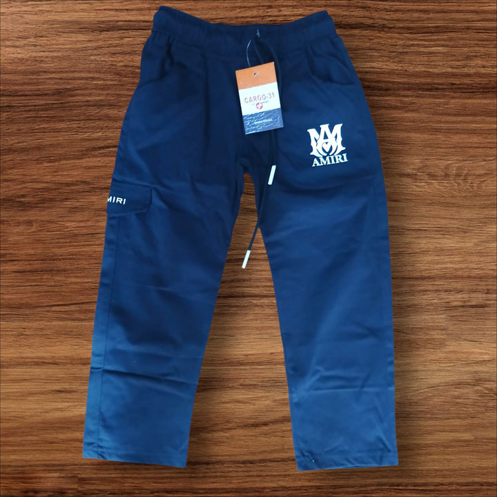 Kids Amiri Navy Blue  Cargo Jogger Pants