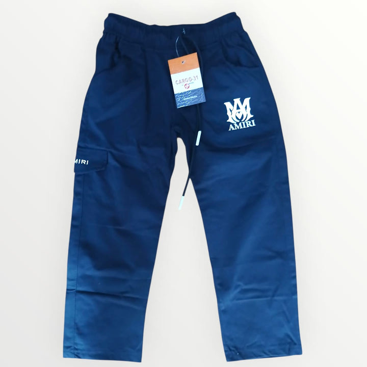 Kids Amiri Navy Blue  Cargo Jogger Pants