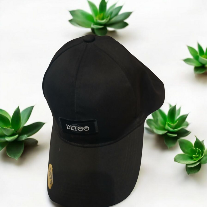 Detoo classic black baseball cap-unisex adjustable hat